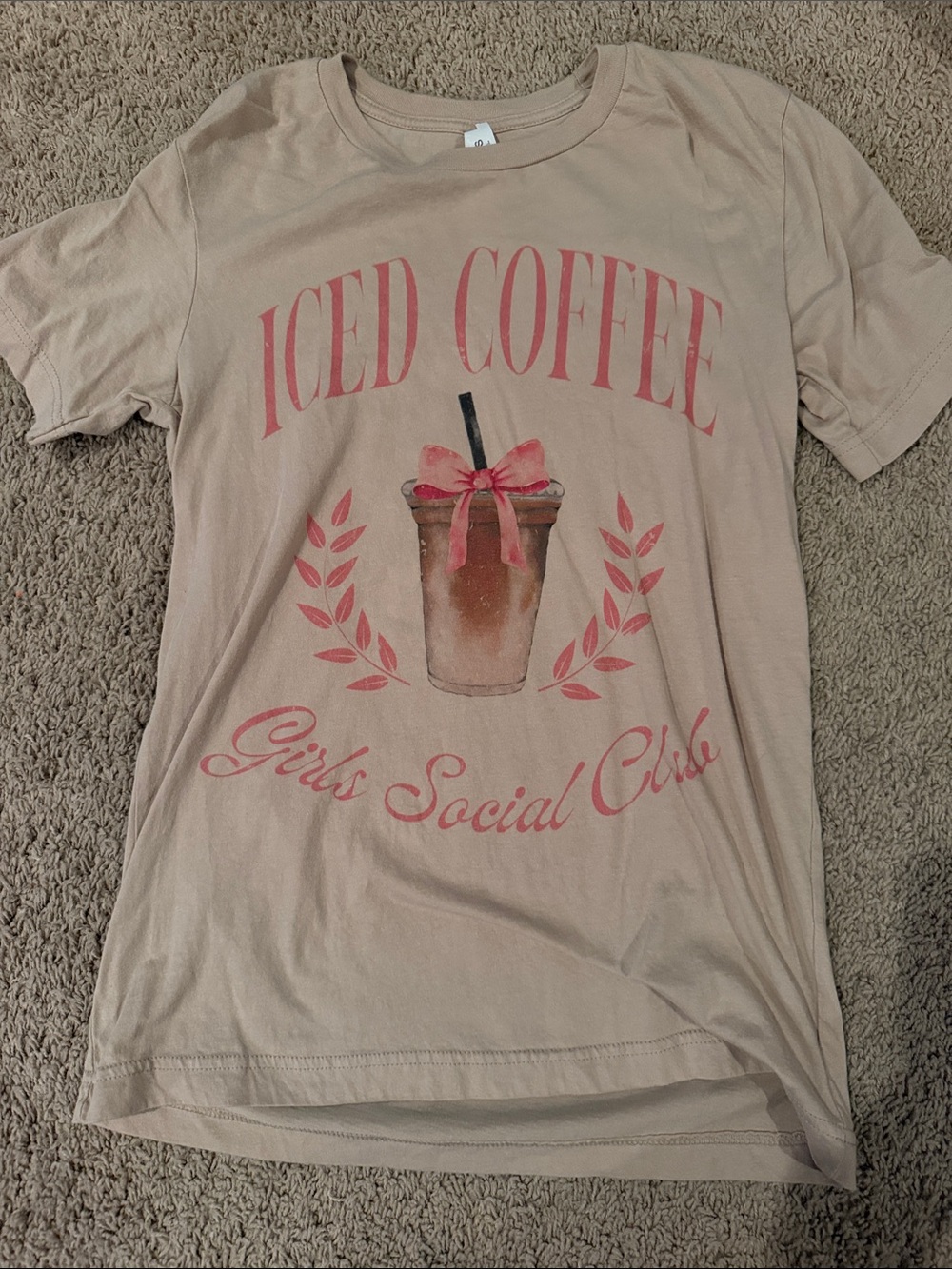 Bella Canvas Light Tan Crewneck Tee with Tag